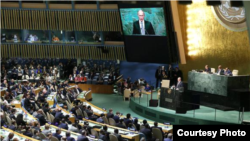 Putin en la Asamblea General de Naciones Unidas.