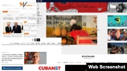 Portadas de algunos medios de prensa independientes que cubren el tema Cuba desde dentro y fuera de la isla. 