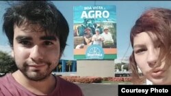 Carlos y Daria Jiménez, en Boa Vista, Brasil. 