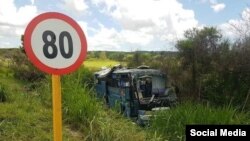 Masivo accidente en la autopista Habana-Melena. Foto tomada de Facebook/Gobierno de La Habana. Foto: Yaremi Madero.