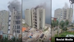 Este fin de semana hubo un en el edificio Girón, en La Habana