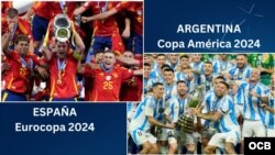 Ganadores de la Eurocopa y Copa América 2024