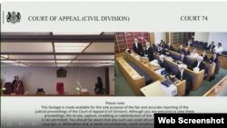 Audiencia ante la Corte de Apelaciones de Londres. CRF I Ltd (demandante) contra Banco Nacional De Cuba (primer demandado/apelante). (Captura de video/YouTube)