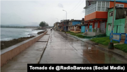 El malecón de Baracoa en Guantánamo.