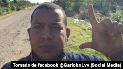 Alejandro Garlobo, activista de los derechos humanos recluido en el Combinado del Este, en La Habana, Cuba. 