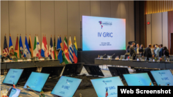 Vista de los preparativos para la Cumbre de las Américas, en Los Angeles. (Foto Oficial).