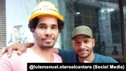 Luis Manuel Otero Alcántara (izquierda) y Maykel Castillo "El Osorbo" (derecha).