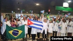 Médicos cubanos llegan a Brasil. Foto Archivo.