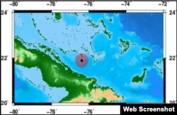 El epicentro del sismo se ubicó a 86 kilómetros al noreste de la localidad de Jesús Menéndez, en la provincia de Las Tunas. (Gráfica: CENAIS)