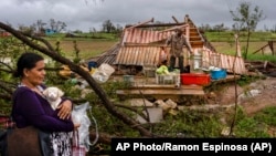 Daños causados ​​por el huracán Ian en Pinar del Río, Cuba.