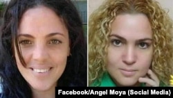 Las hermanas Angélica (izq.) y María Cristina Garrido, presas políticas cubanas. (Facebook/Angel Moya)