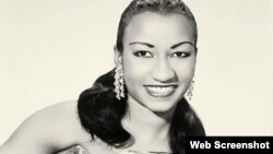 Celia Cruz, joven. (Archivo)