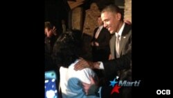 Encuentro de Barack Obama con Berta Soler.