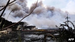 Muchas viviendas quedaron destruidas con el incendio en la Base de Supertanqueros de Matanzas.