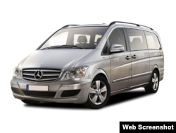 Foto de un Mercedes-Benz Viano CDI 2011, similar al que viene usando Fidel Castro.