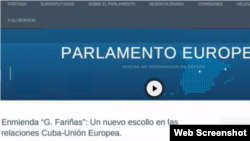 Así aparecía la noticia en el blog del Parlamento Europeo.