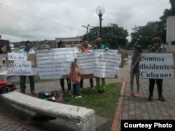 Cubanos varados en Trinidad y Tobago, octubre de 2017.