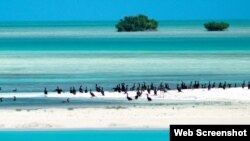 Vista de Cayo Largo, Cuba. 