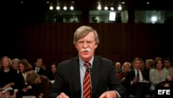 Fotografía de archivo de John Bolton, exembajador de EEUU ante las Naciones Unidas. EFE/Shawn Thew. 