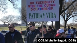 Manifestación en Washington, DC. en apoyo a Patria y Vida.