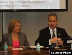 Congresistas Ileana Ros-Lehtinen y Mario Díaz-Balart.