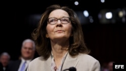 Gina Haspel, testifica ante el Comité de Inteligencia del Senado en Washington D.C. 