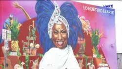 Inauguran mural de Celia Cruz en Miami