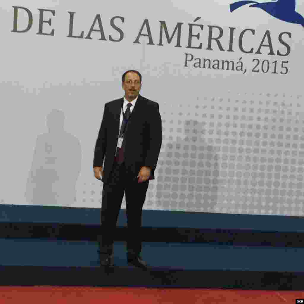 Alejandro Castro Espín en la Cumbre de Panamá 2015.