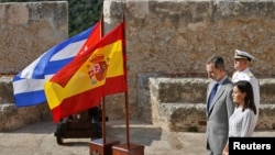 Los reyes de España durante la visita a Cuba el 14 de noviembre de 2019. (Yander Zamora/Pool via REUTERS).