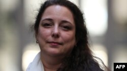 La artista cubana Tania Bruguera en el Turbine Hall del Tate Modern en Londres, en octubre de 2018.