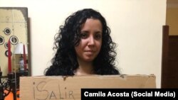 La periodista independiente Camila Acosta.