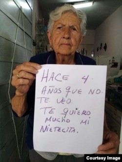 Abuela de doctora cubana espera que Gobierno cubano le permita la entrada a la isla.