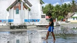 El archipiélago de Tuvalu, en el Pacífico Sur, es altamente vulnerable a la subida del nivel del mar provocada por el cambio climático. Foto: PNUD/Silke von Brockhausen.