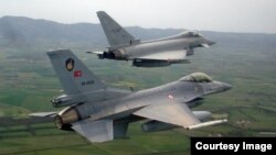 F-16 de las fuerzas aéreas de Turquía.