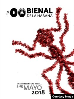 Afiche de la #00BienalDeLaHabana.