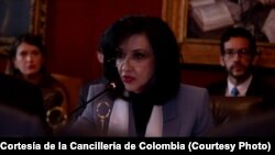 Claudia Blum ministra de Relaciones Exteriores Colombia