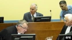 Ratko Mladic en el juicio de La Haya