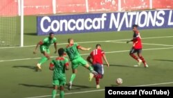 Cuba vs. San Cristóbal y Nieves en el Estadio Antonio Maceo de Santiago de Cuba. (Captura de video/Concacaf/YouTube)