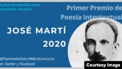 El plazo de admisión del primer Premio de Poesía Intertextual José Martí vence el 1ro de junio.