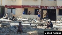 Damnificados por el huracán Matthew en Cuba. Foto Naciones Unidas