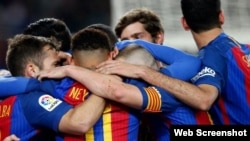 Jugadores del equipo Barcelona.