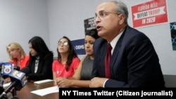 Francisco Mora, profesor de FIU y experto en temas de América Latina. (Imagen de Twitter de NY Times).