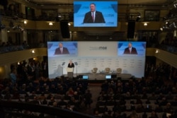 Pompeo en la Conferencia de Munich 2020