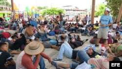 Desde Tapachula arrancó la caravana el 25 de marzo con alrededor de 1.200 migrantes 