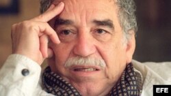 El escritor colombiano Gabriel García Márquez, premio Nobel de literatura