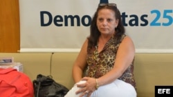 Fotografía cedida por la Agencia Brasil donde se ve a la médica cubana Ramona Matos Rodríguez en la sede del congreso en la ciudad de Brasilia (Brasil). 