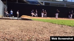 Aroldis Chapman (54) en el bullpen de los Yankees.