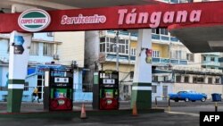 El Tángana, una de las gasolineras más concurridas de La Habana está cerrada por falta de combustible.