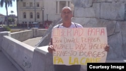 Luis Enrique Santos Caballero pide la libertad de José Daniel Ferrer frente al Tribunal Popular de Santa Clara. 