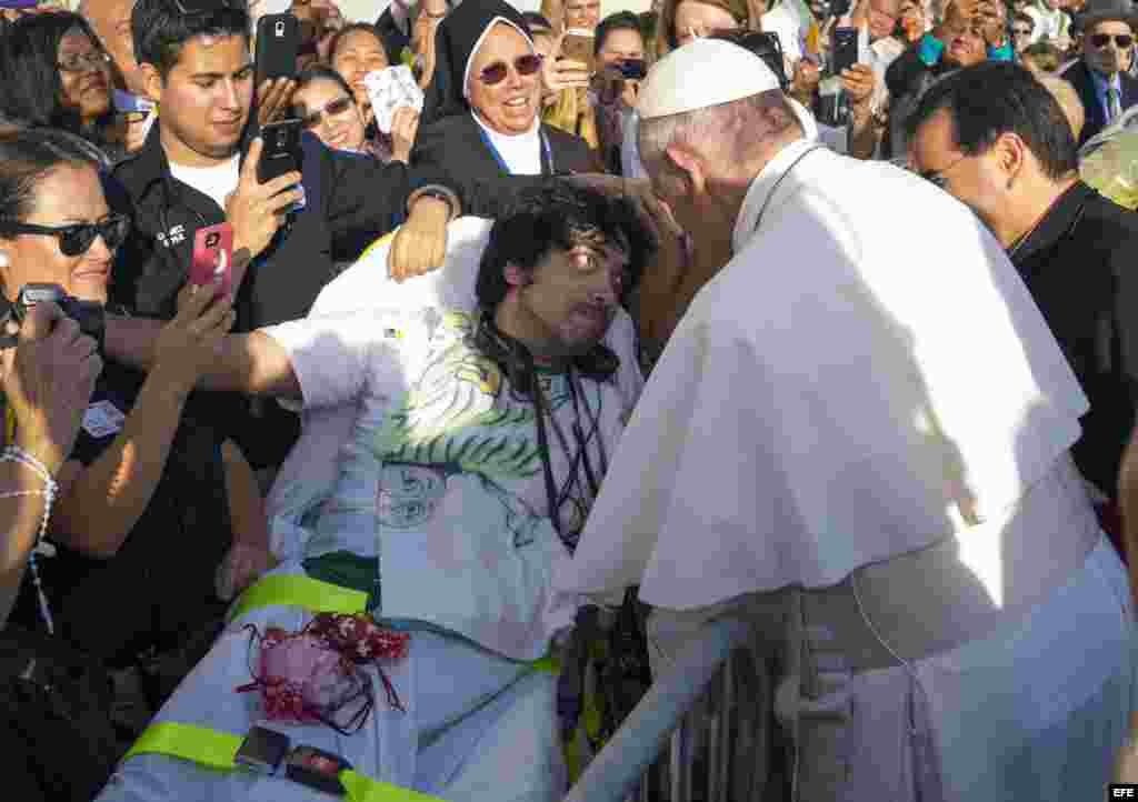 Encuentro del papa con el público